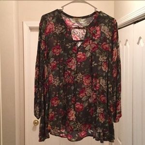 Floral tunic